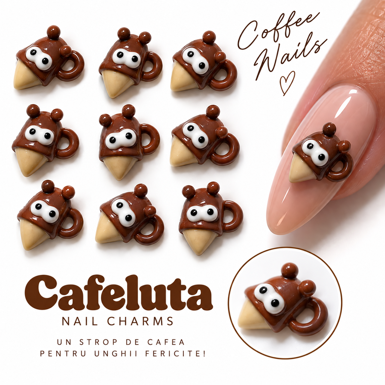 Image of Nail Art Charm Cafeluta