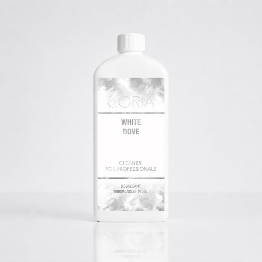 Cleaner Coria White Dove 1000 ml – flacon alb cu etichetă albă