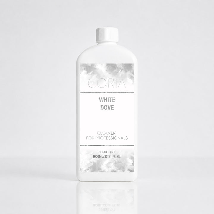 Cleaner Coria White Dove 1000 ml – flacon alb cu etichetă albă