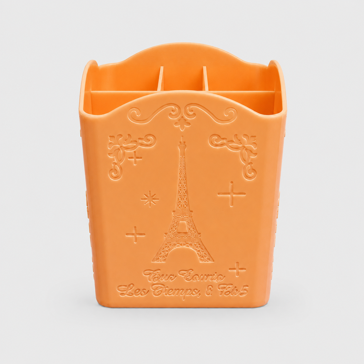 Image of Suport Pensule 4 Compartimente PARIS ORANGE