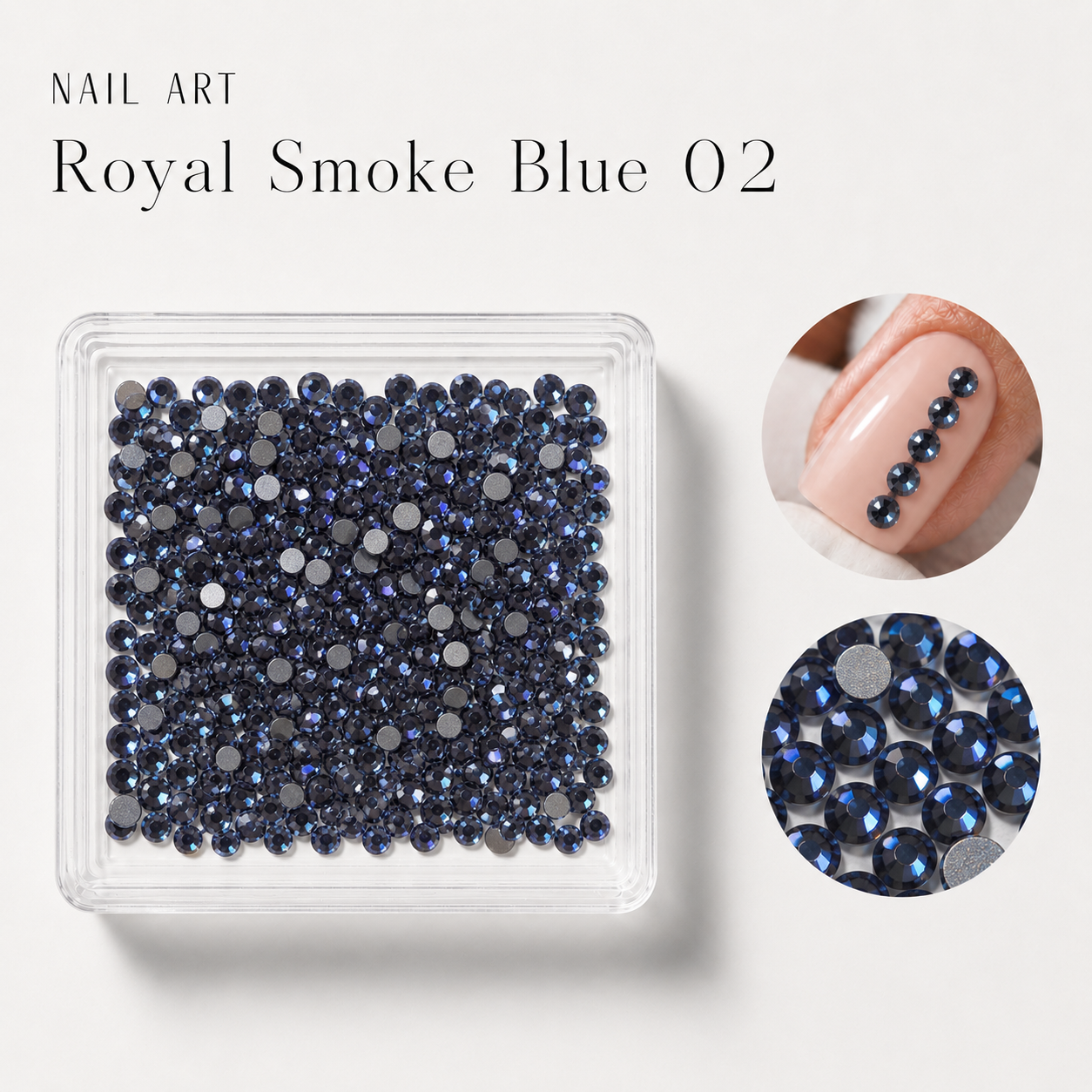 Image of Nail Art Royal Smoke Blue 02