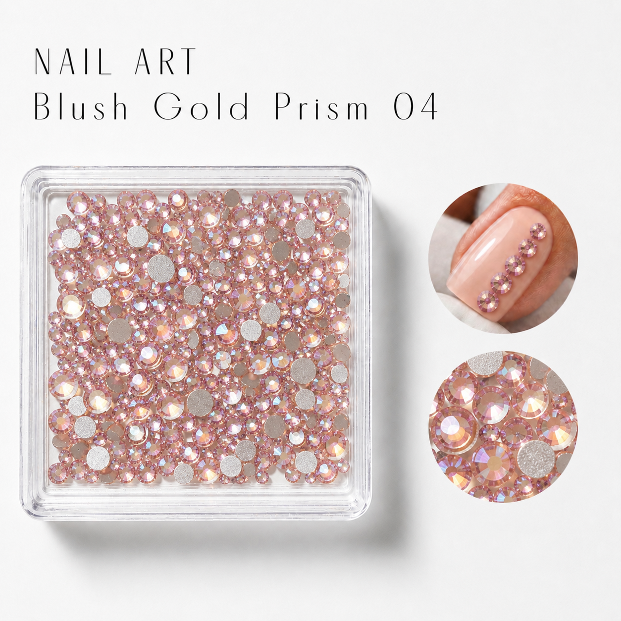 Image of Nail Art Blush Gold Prism 04