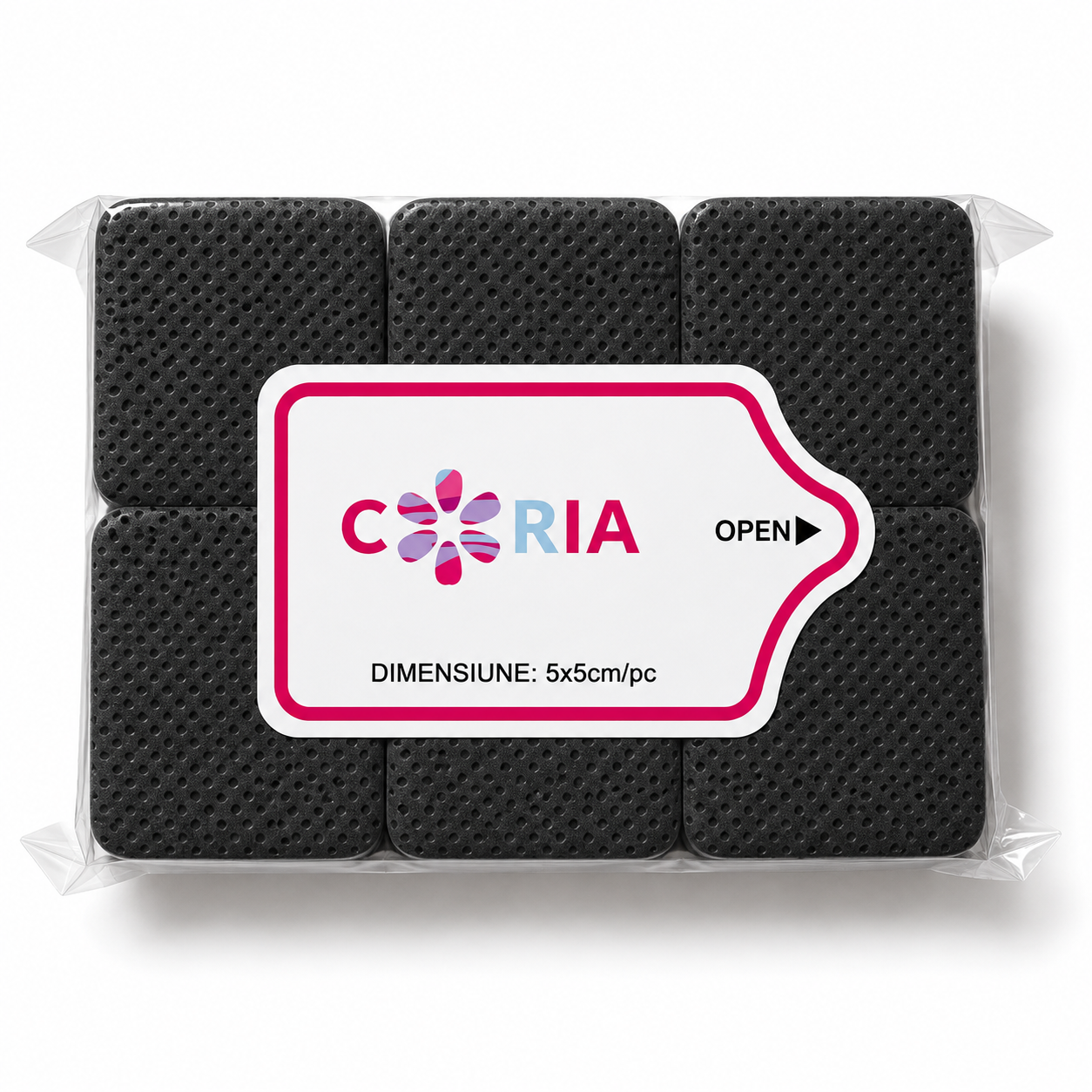 Image of Pad-uri Profesionale Multifuncționale 5×5 cm – 540 buc Black