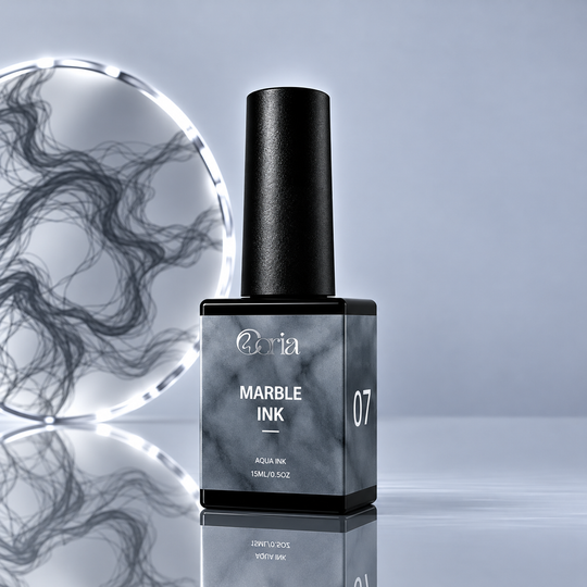 Marble Ink 07 Coria, flacon 15 ml, cu efect marmorat gri
