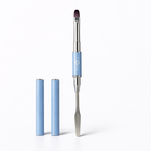 Pensula Precision dublă cu spatulă și pensulă nr. 8, mâner bleu