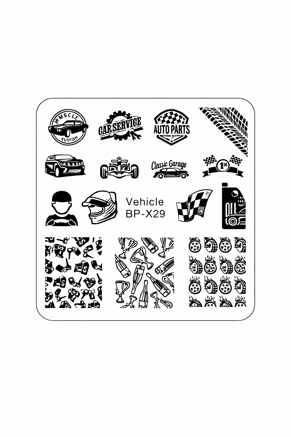 Matrita Decor Unghii BP-X29