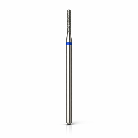 Bit freză diamantat cilindru vârf pătrat 2 x 10 mm MALES, inel albastru