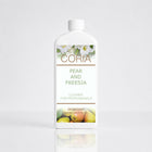 Cleaner Coria Pear and Freesia 1000 ml – flacon alb cu etichetă cu pere