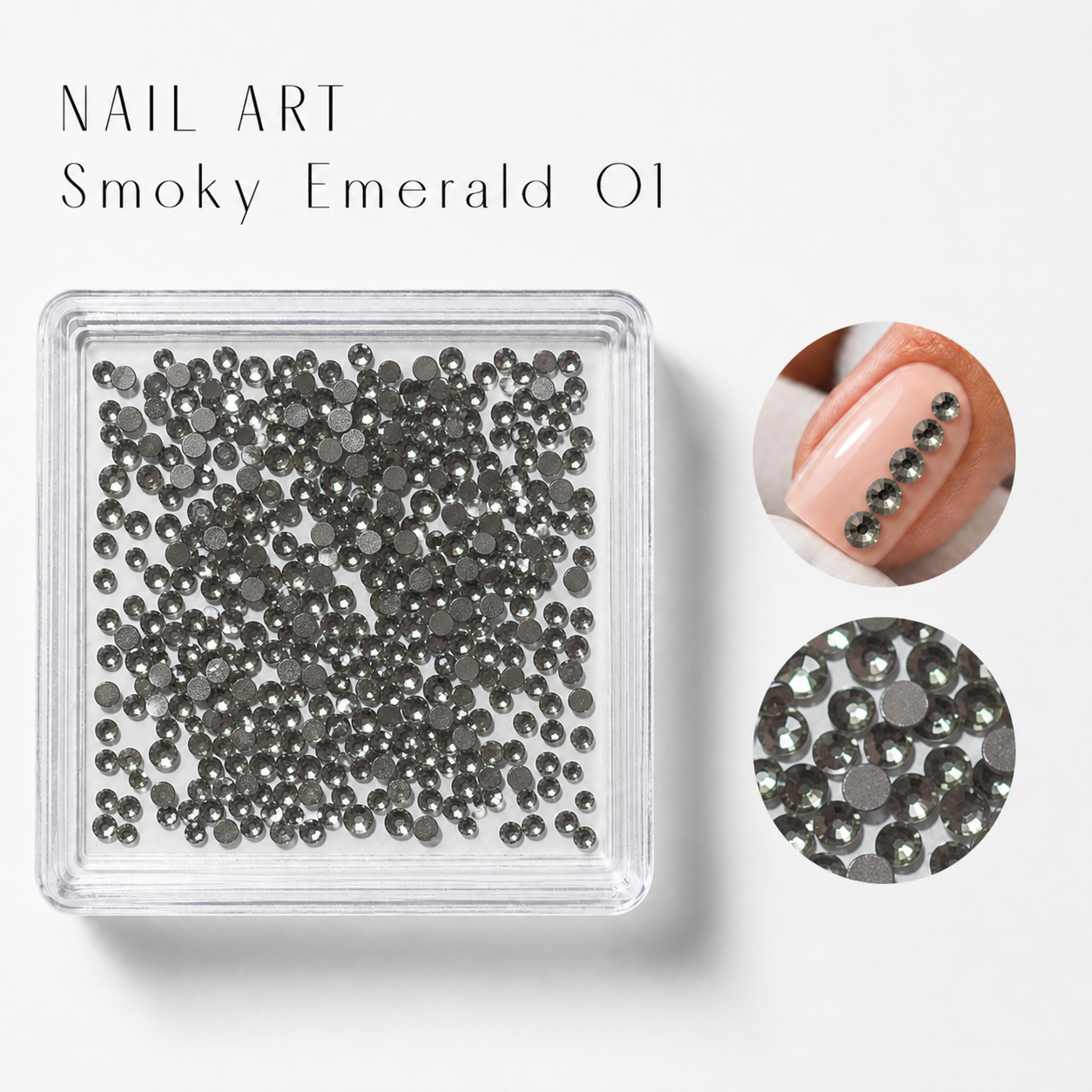 Image of Nail Art Smoky Emerald 01