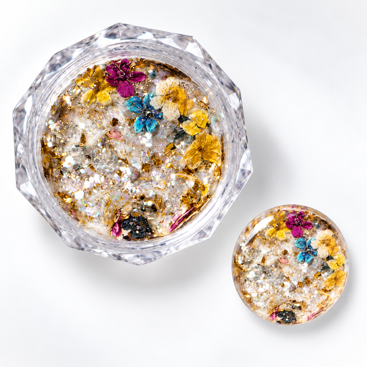 Image of Nail Art Fleur Glass 06