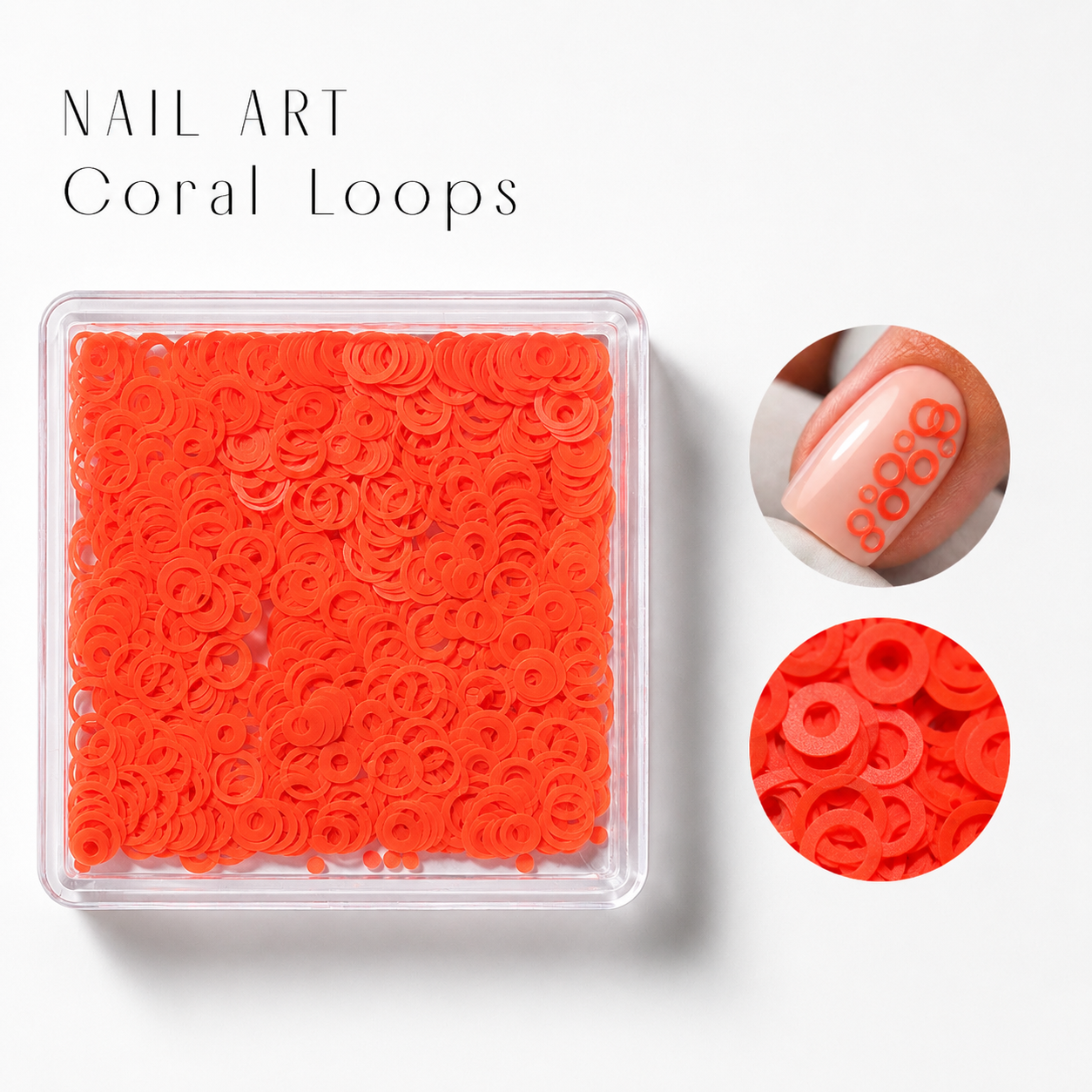 Image of Nail Art Coral Loops