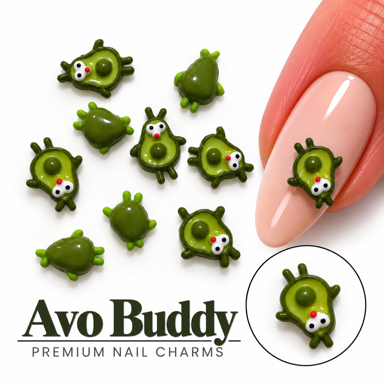 Image of Nail Art Charm Avo Buddy