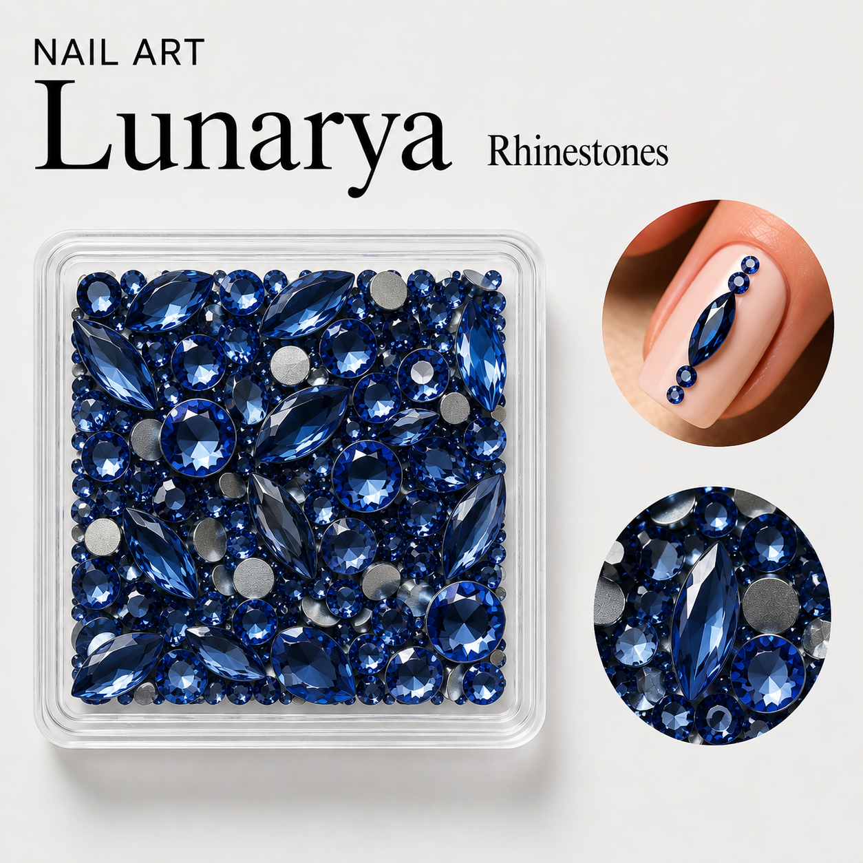 Image of Nail Art Lunaria Rhinestone