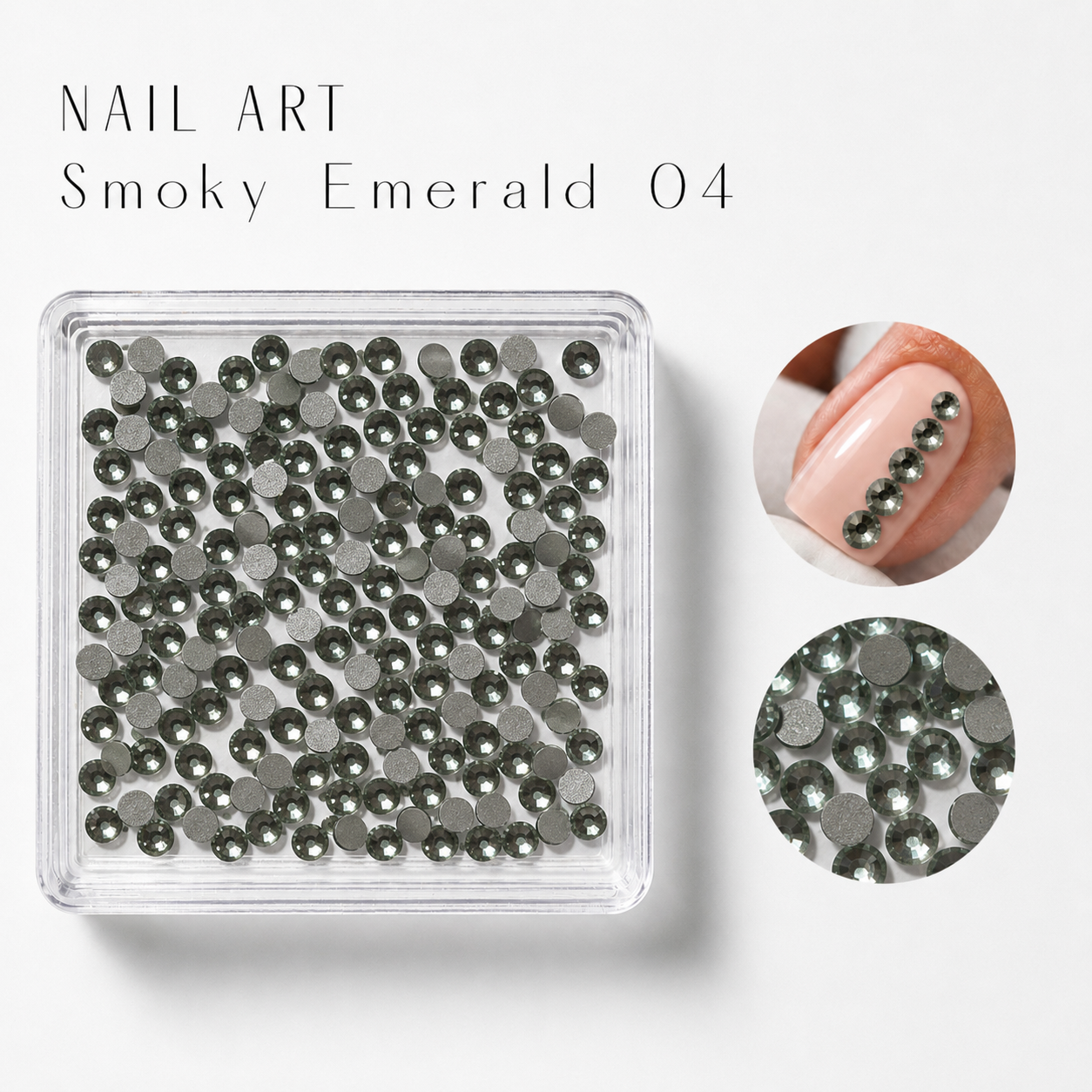 Image of Nail Art Smoky Emerald 04
