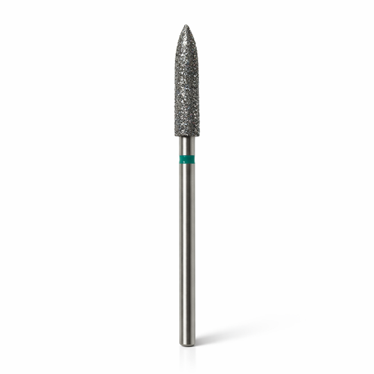 Bit freză cilindru subțire pentru cuticule 3,5 mm SALO, inel verde