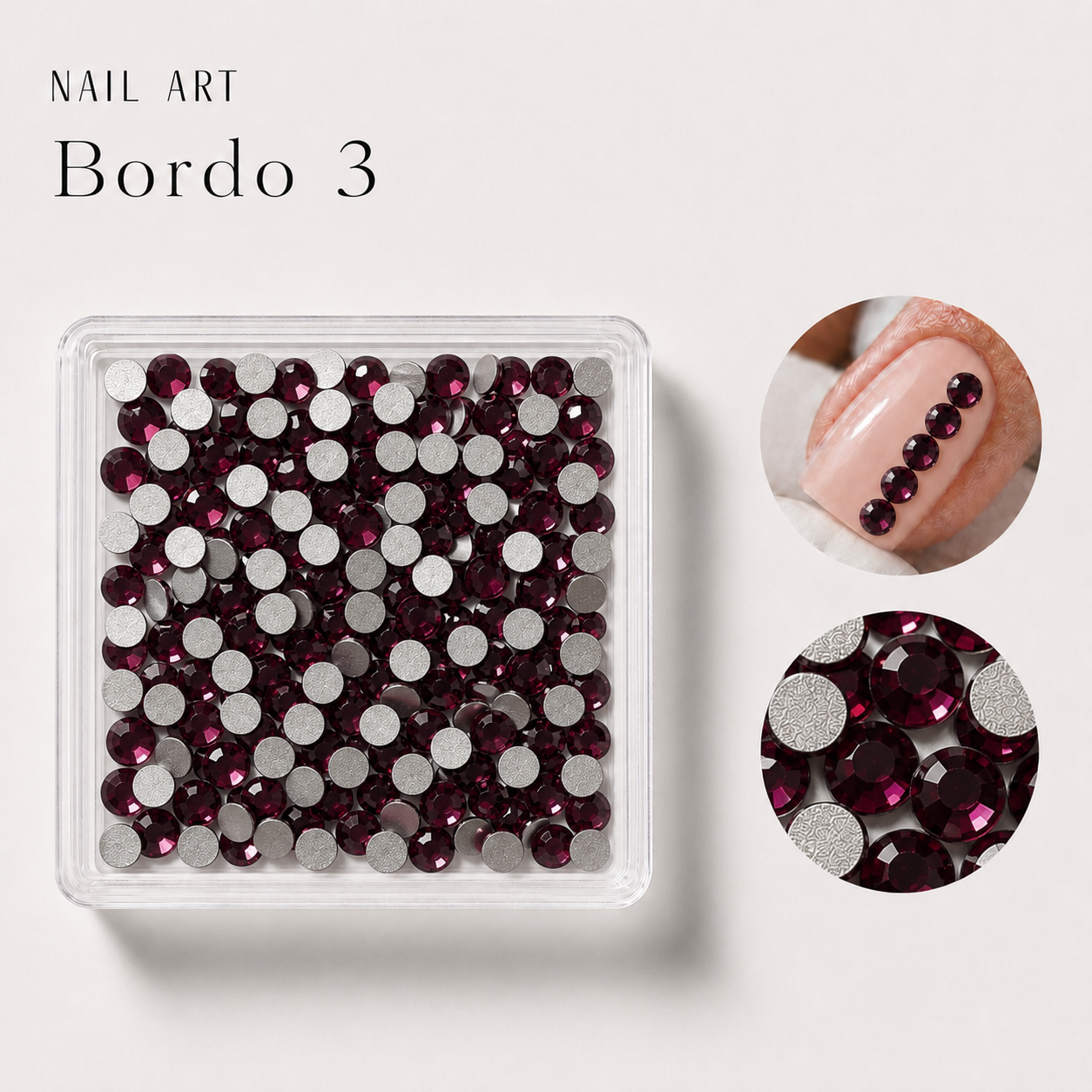 Image of Nail Art Bordo 3