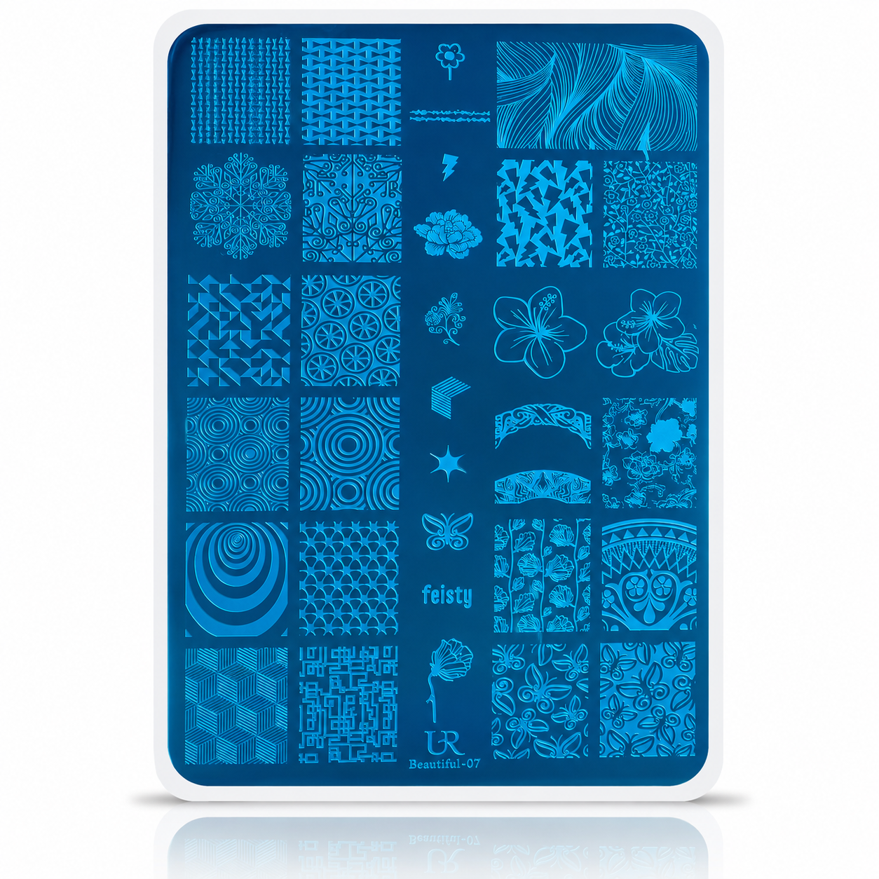 Image of Placa Stamping Nail Art – Beautiful 07