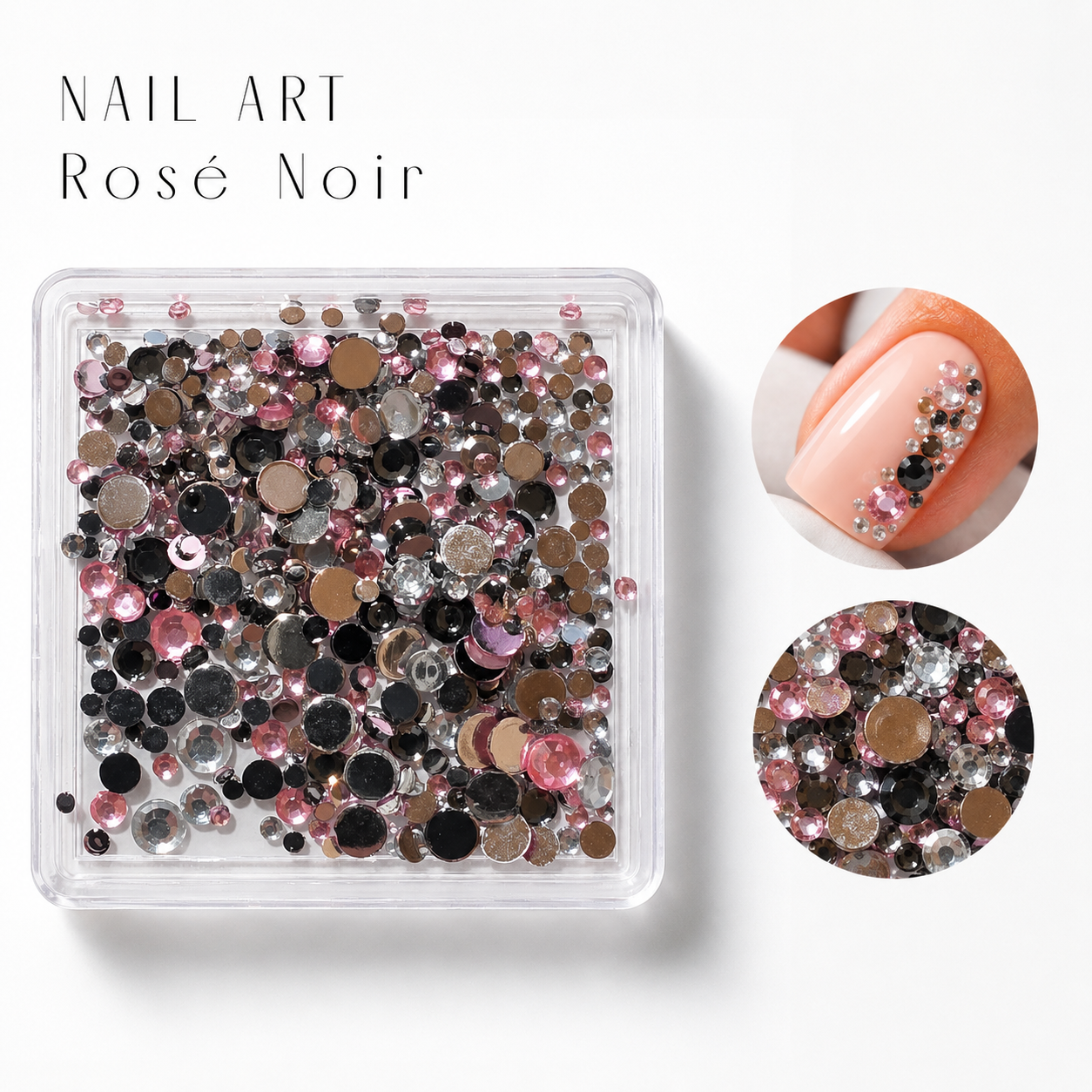Image of Nail Art Rose Noir