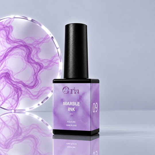 Marble Ink 09 Coria, flacon 15 ml, cu efect marmorat lila