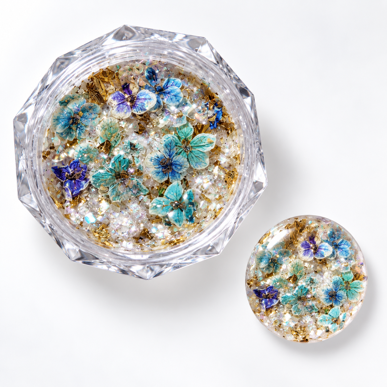 Image of Nail Art Fleur Glass 05