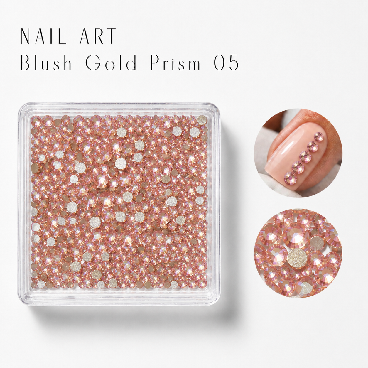 Image of Nail Art Blush Gold Prism 05