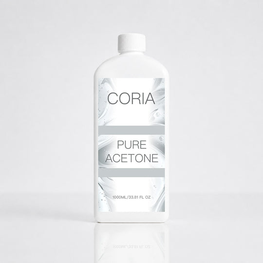 Acetonă pură Coria 1000 ml – flacon alb cu etichetă gri