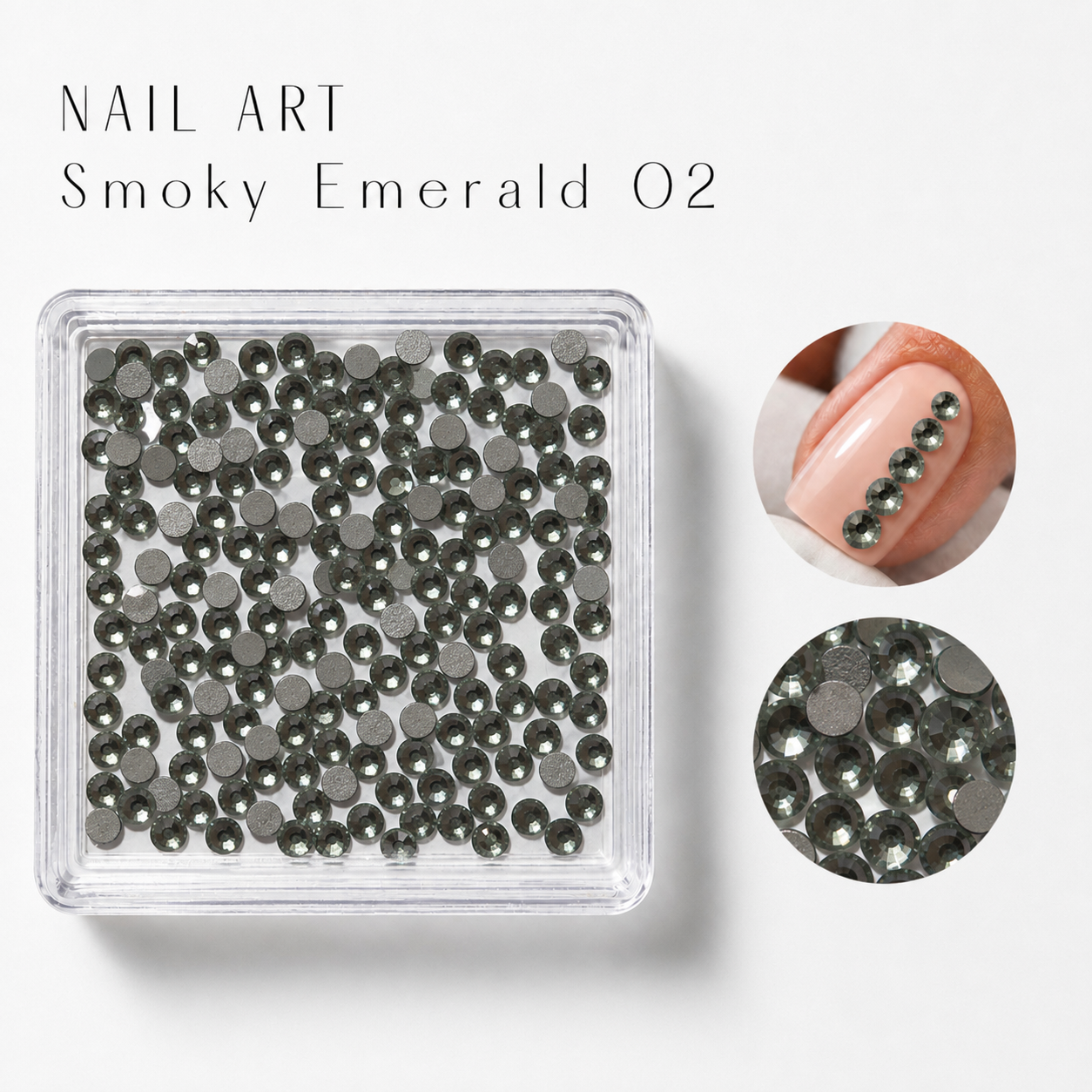 Image of Nail Art Smoky Emerald 02