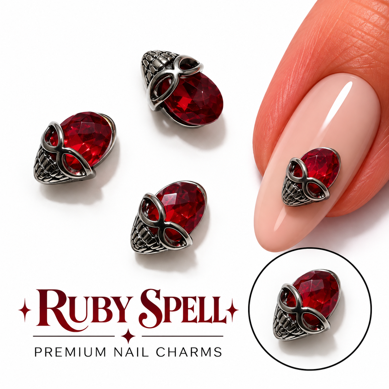 Image of Nail Art Ruby Spell