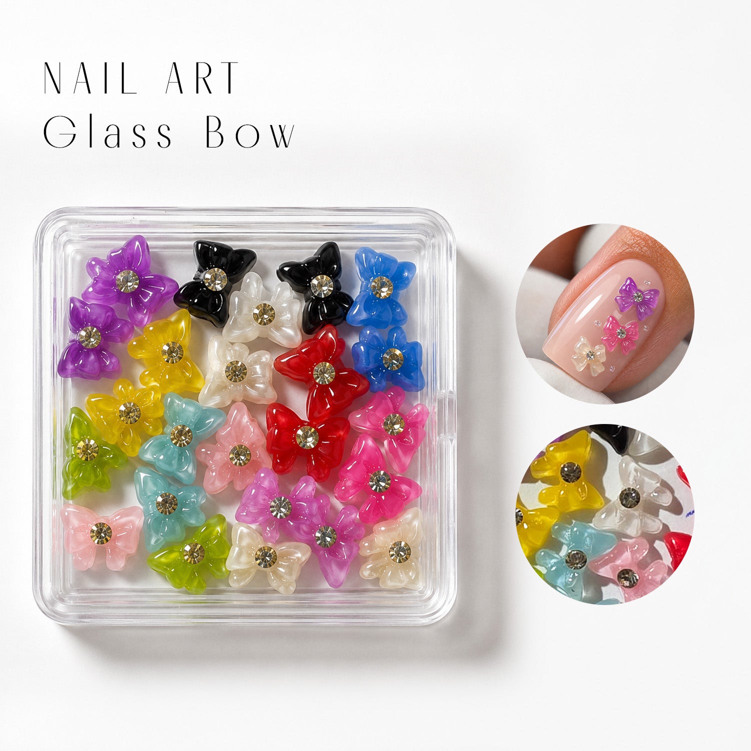 Image of Nail Art Glass Bow