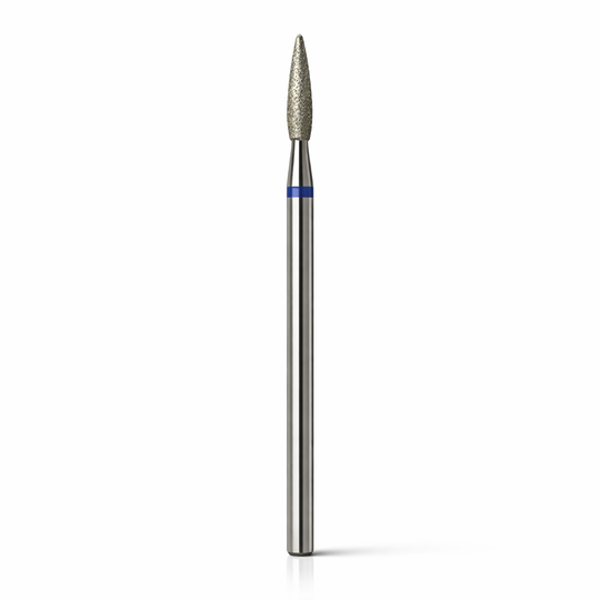 Bit freză diamantat flacără 2,0 x 8,6 mm LUXAB, inel albastru