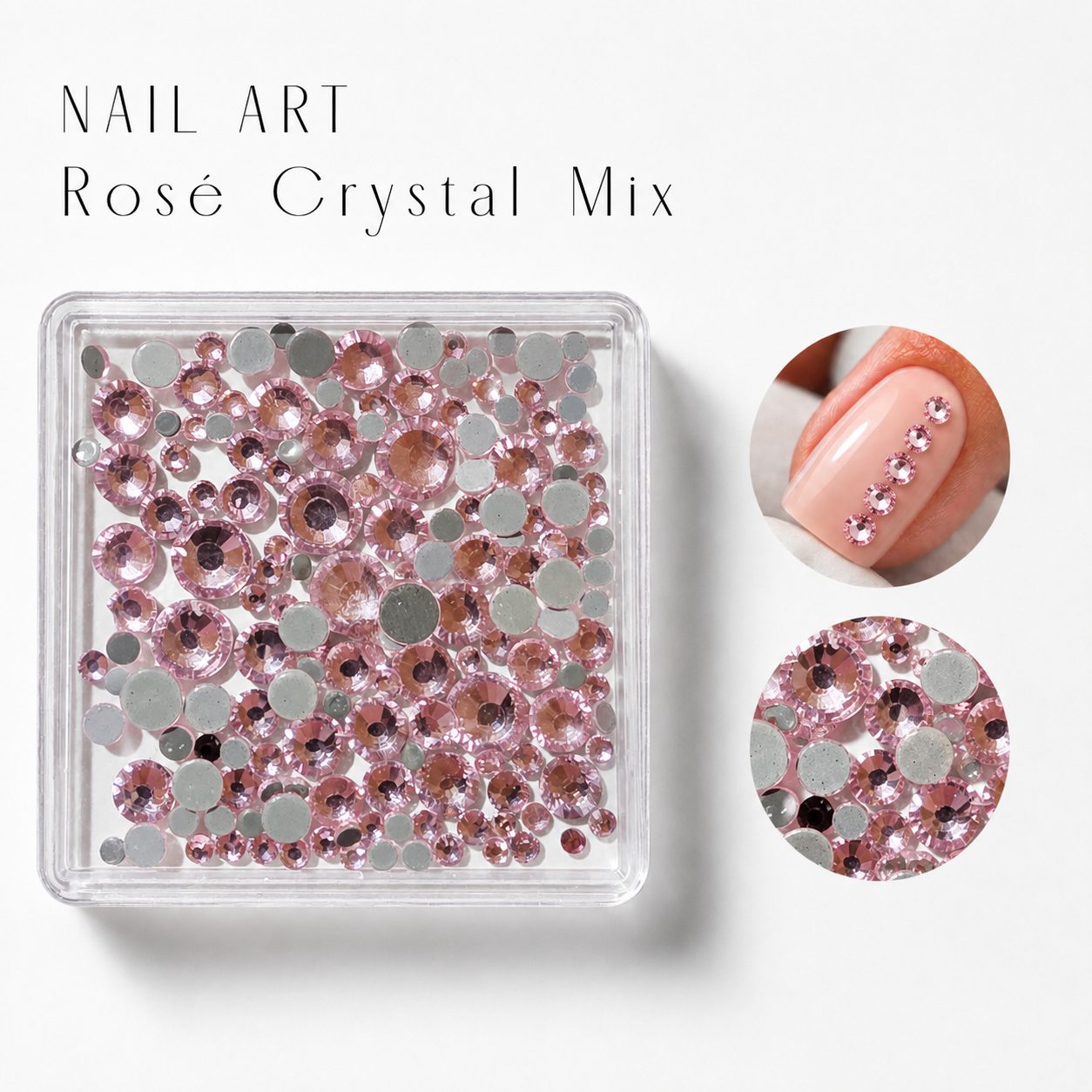 Image of Nail Art Rose Crystal Mix