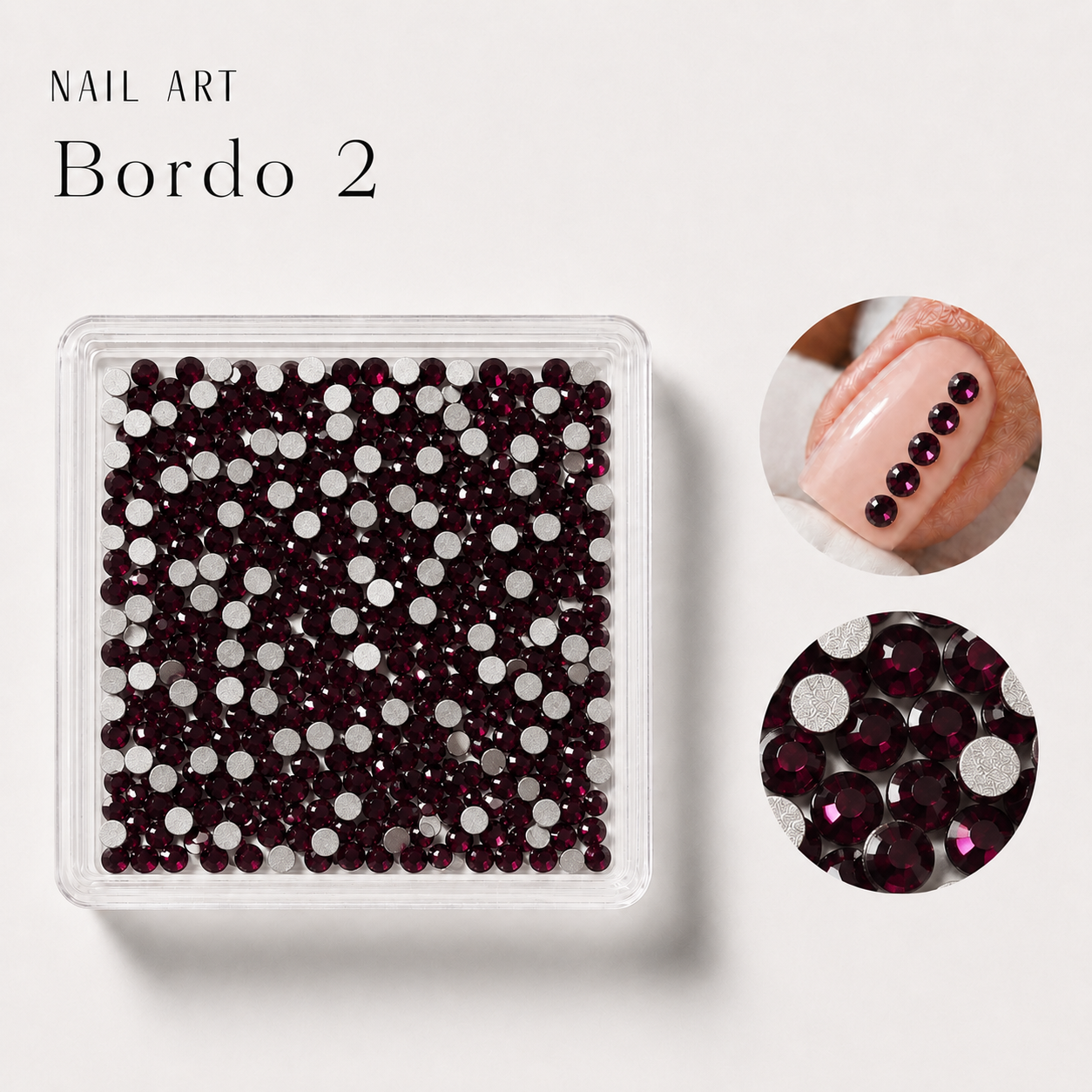 Image of Nail Art Bordo 2