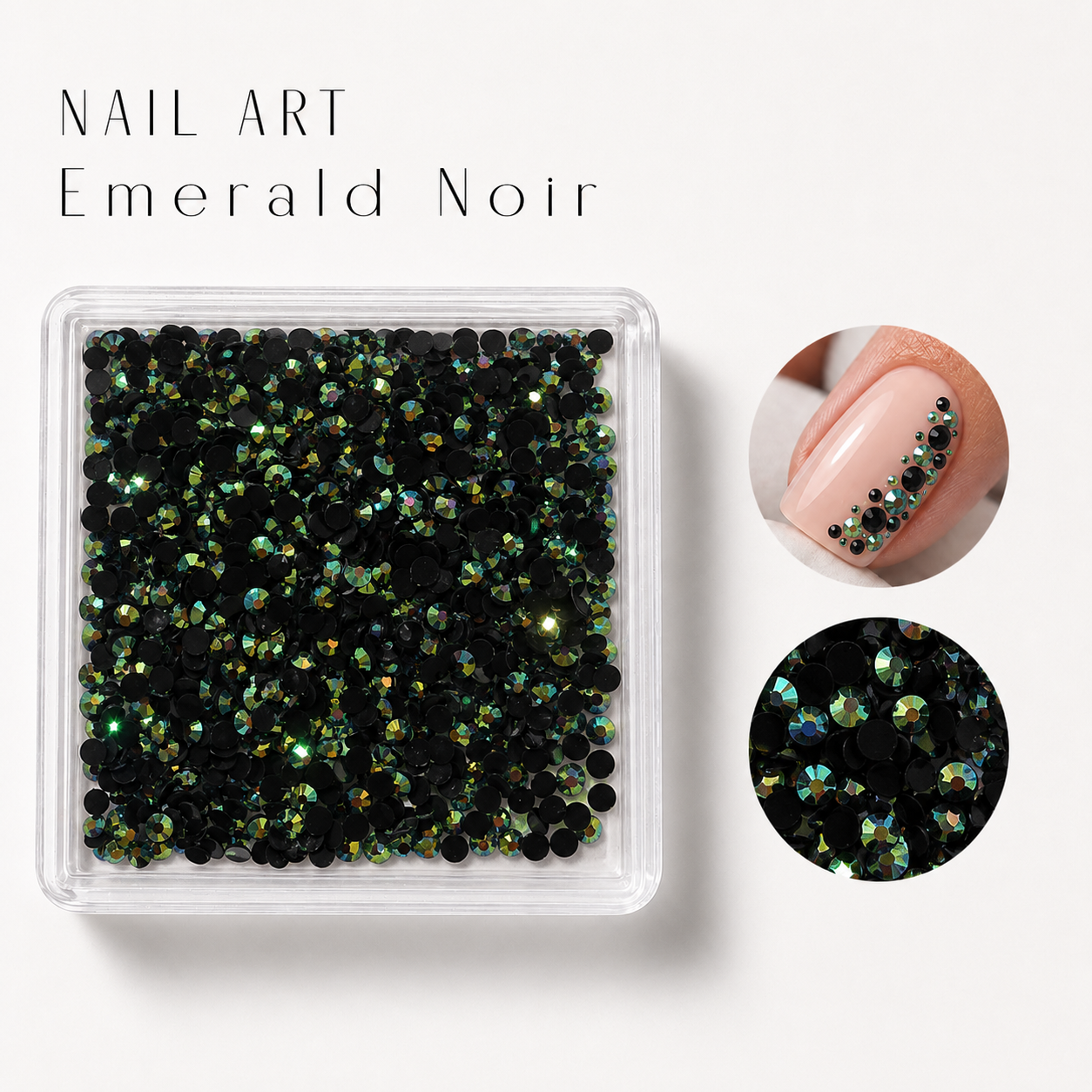 Image of Nail Art Emerald Noir