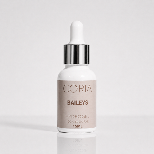 Hydrogel pentru cuticule Coria cu aromă Baileys, flacon 15 ml cu pipetă