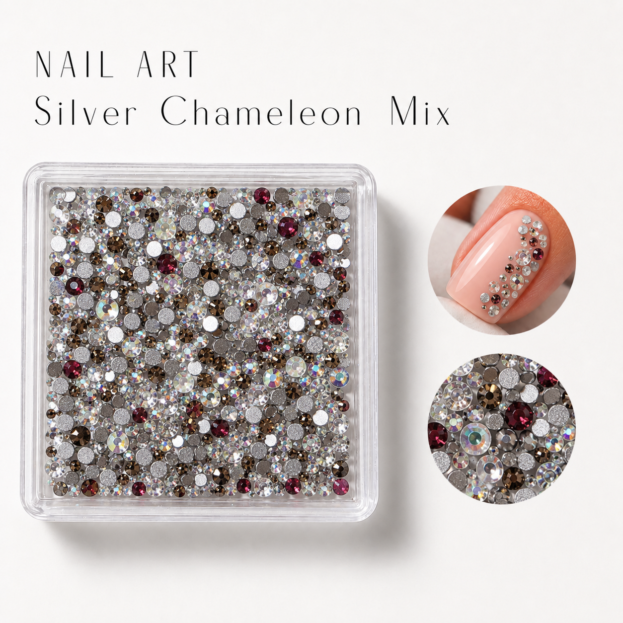 Image of Nail Art Silver Chameleon Mix