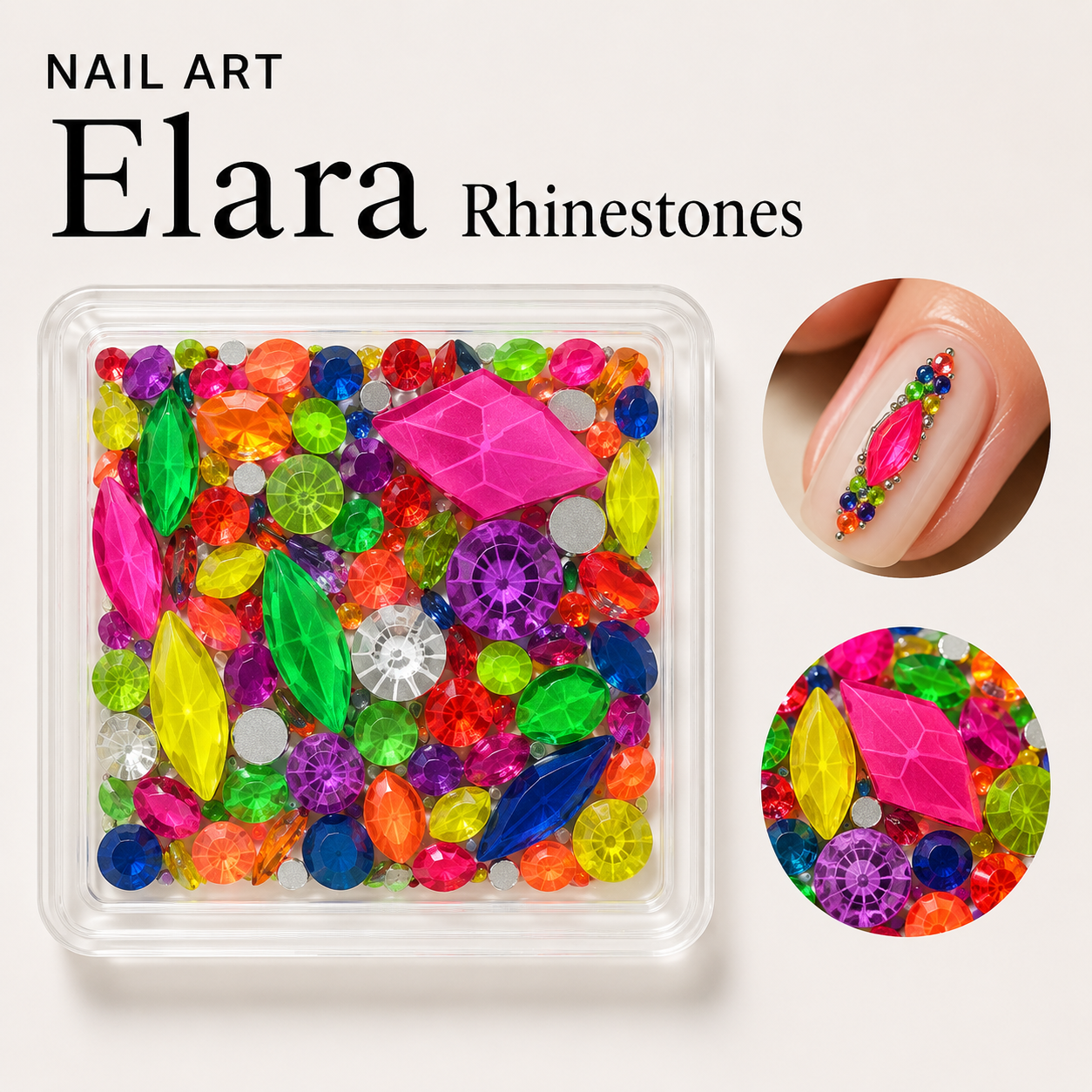 Image of Nail Art Elara Rhinestone