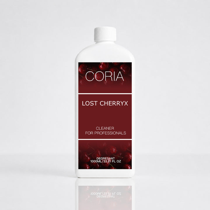 Cleaner Coria Lost Cherryx 1000 ml – flacon alb cu etichetă vișinie