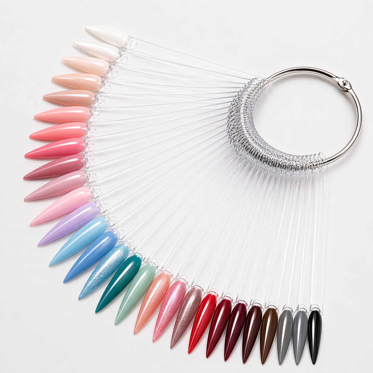 Image of Paletar Expunere Culoare,Clear Model Stiletto 50 pozitii SERI