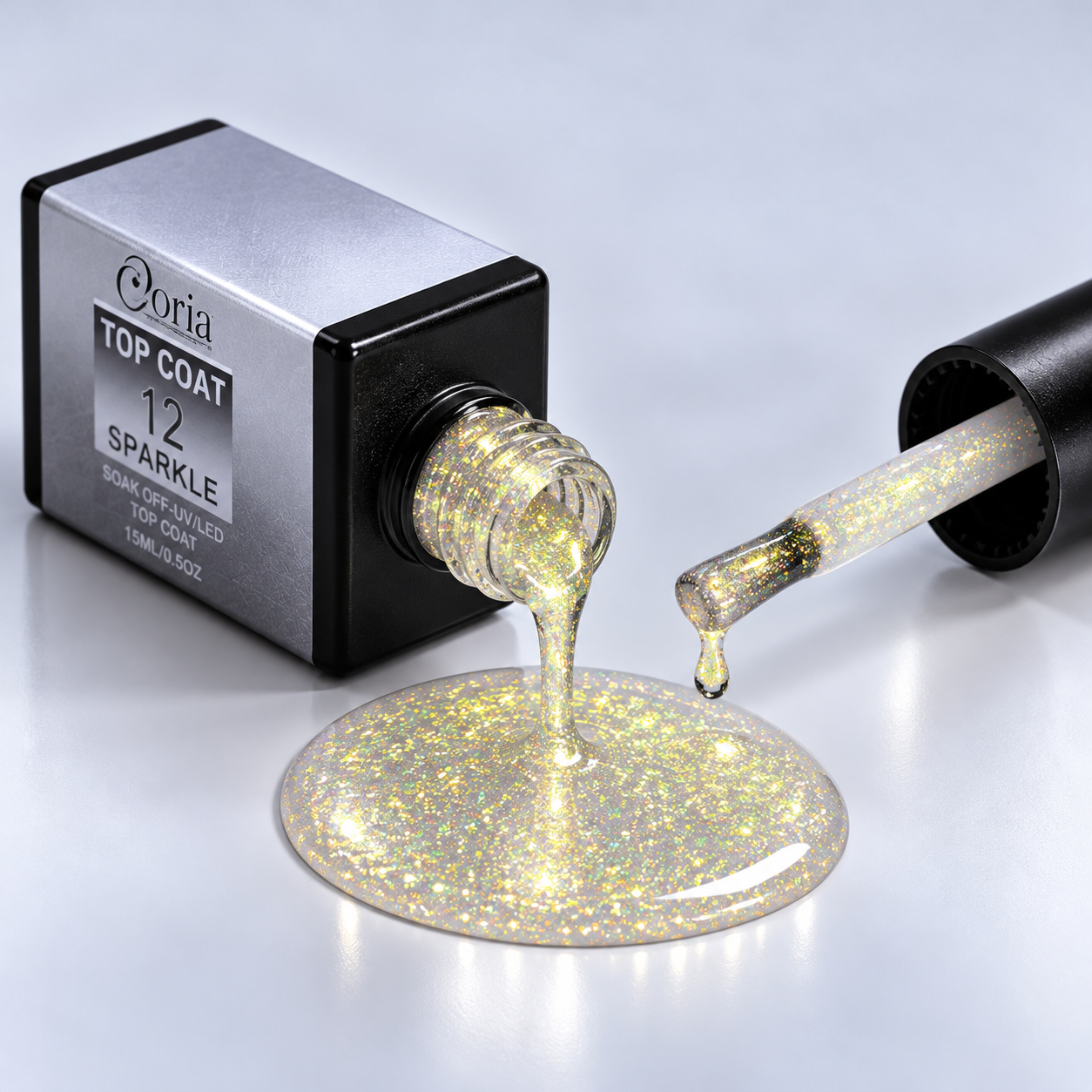 Top Coat Glitter 15ml 12