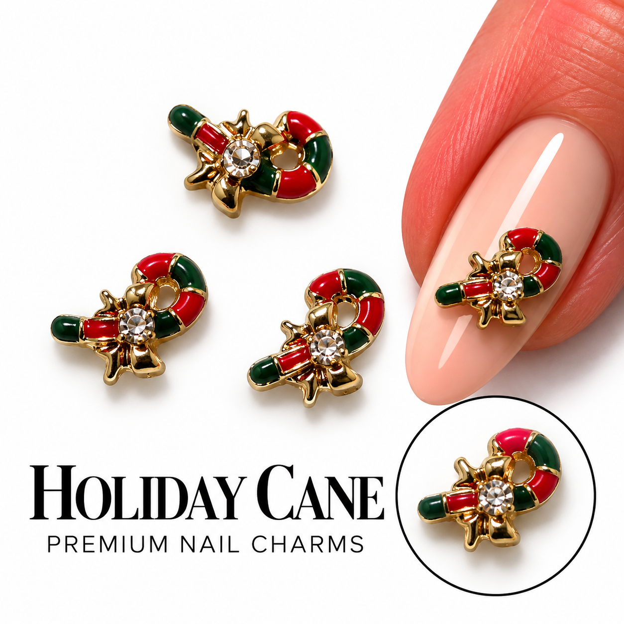 Image of Nail Art Holiday Cane