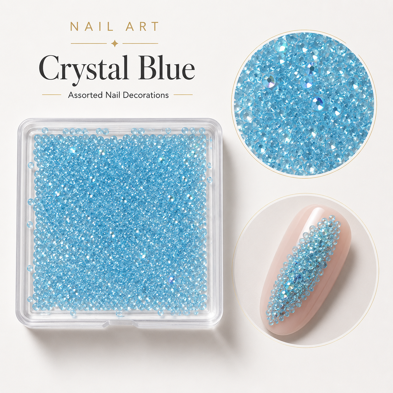 Image of Nail Art Crystal Blue