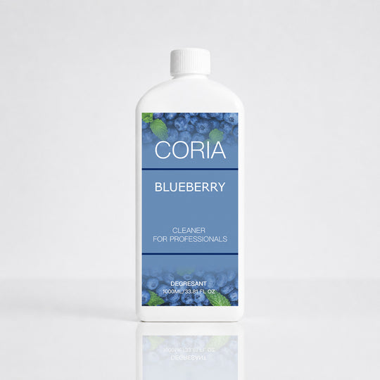 Cleaner Coria Blueberry 1000 ml – flacon alb cu etichetă cu afine