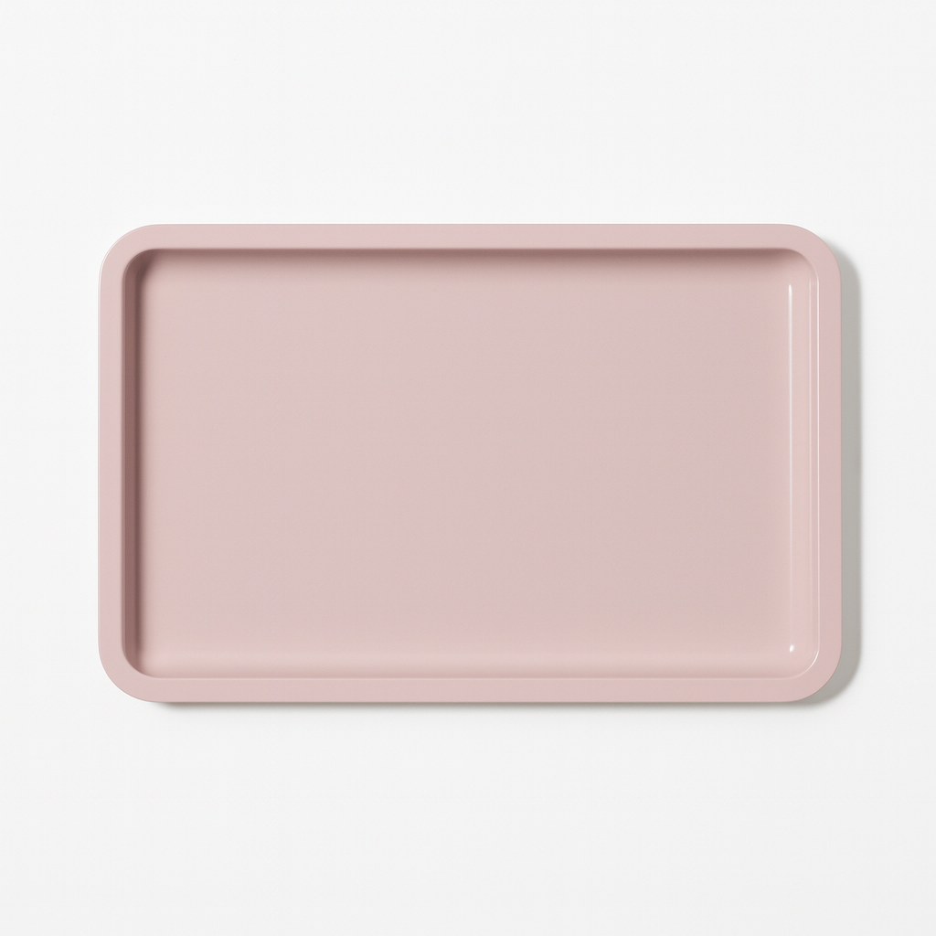 Tavita Metal Patrata Ideala pentru organizare si sterilizare Pink