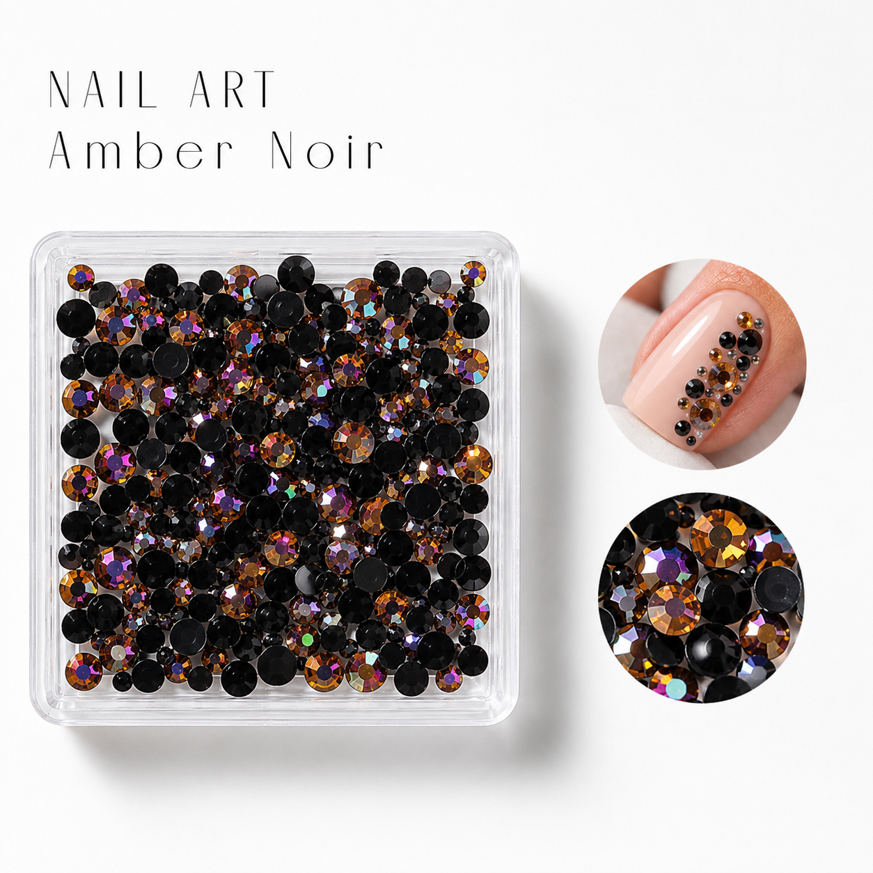 Image of Nail Art Amber Noir