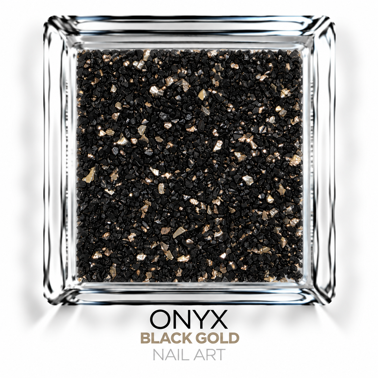 Image of Nail Art Onyx Black Gold