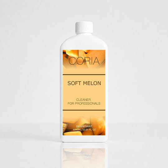Cleaner Coria Soft Melon 1000 ml – flacon alb cu etichetă galbenă
