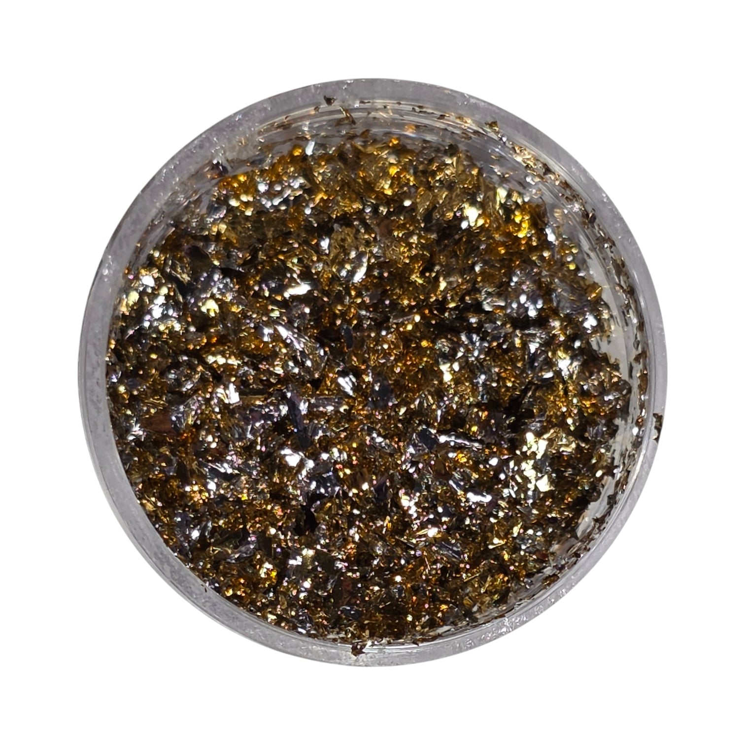 Decor pentru unghii Flakes Silver Gold