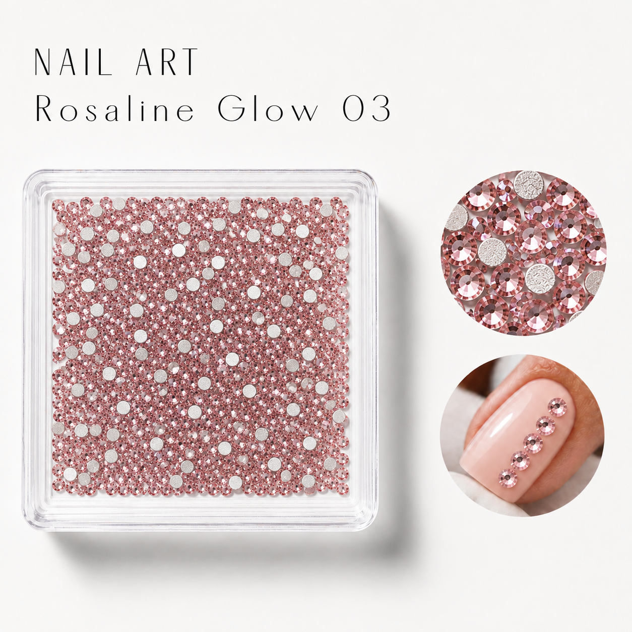 Image of Nail Art Rosaline Glow 03