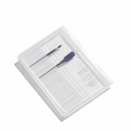 Suport PVC pentru bituri închis, cu capete de freză