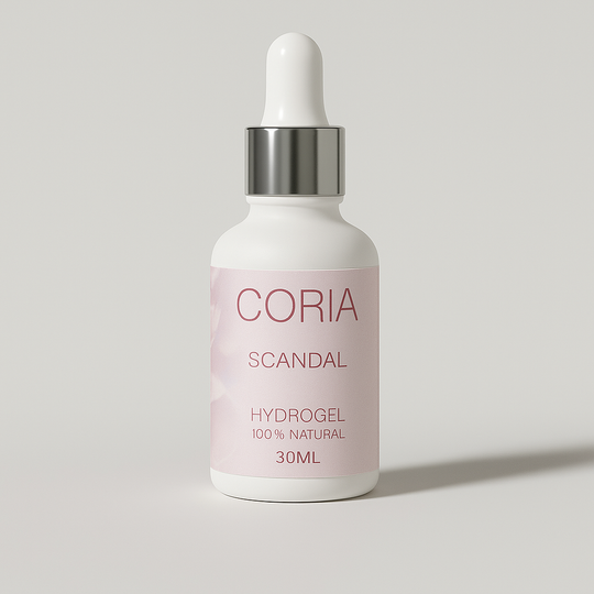 Hydrogel pentru cuticule Coria Scandal 30 ml – flacon cu pipetă, etichetă roz